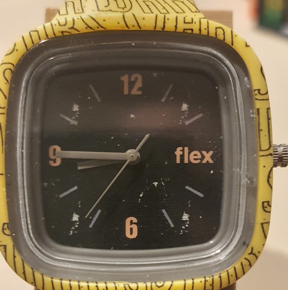 Star Wars X Flex Deathstar Yellow/Black Silicone Unisex Watch